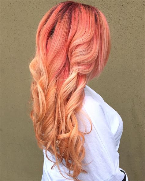 strawberry blonde hair with ombre